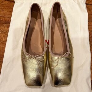 NEW Mansur Gavriel Square Toe Ballerina Flat